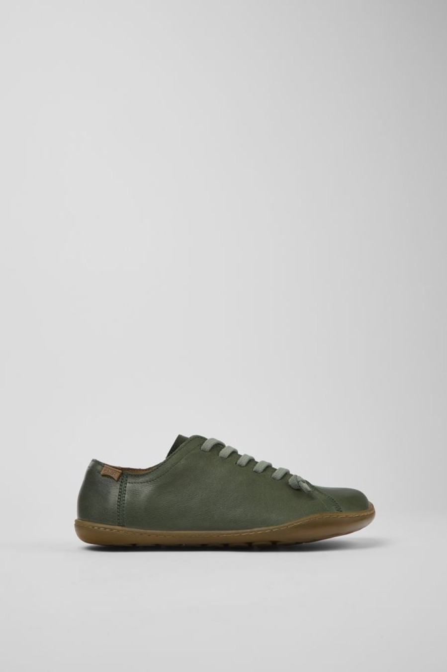 Women CamperLab Casual Shoes | Green Leather Shoes For Women