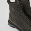 Women CamperLab Ankle Boots | Dark Gray Nubuck Ankle Boots For Women