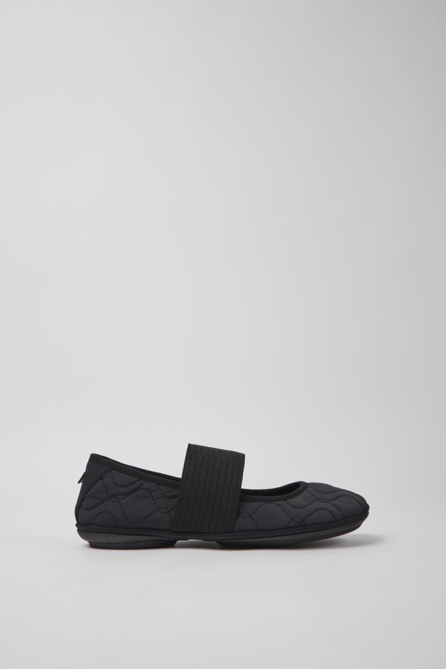 Women CamperLab Ballerinas | Black Textile Ballerinas For Women