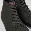 Men CamperLab Sneakers | Dark Gray Textile Sneakers For Men