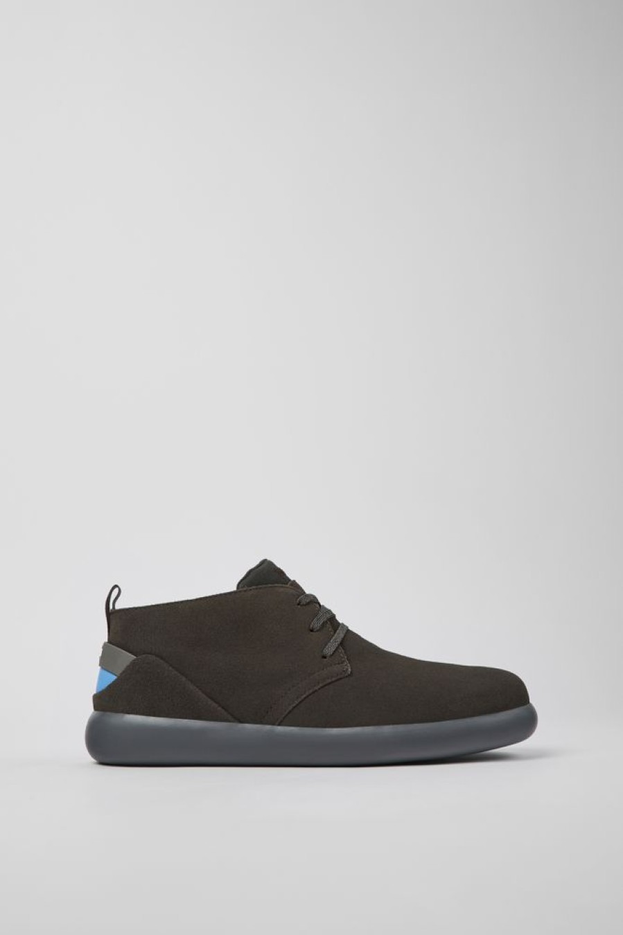 Men CamperLab Ankle Boots | Gray Nubuck Sneakers For Men