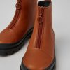 Kids CamperLab Boots | Brown Zip Up Leather Boots