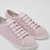 Women CamperLab Sneakers | Pink Nubuck And Leather Sneakers For Women