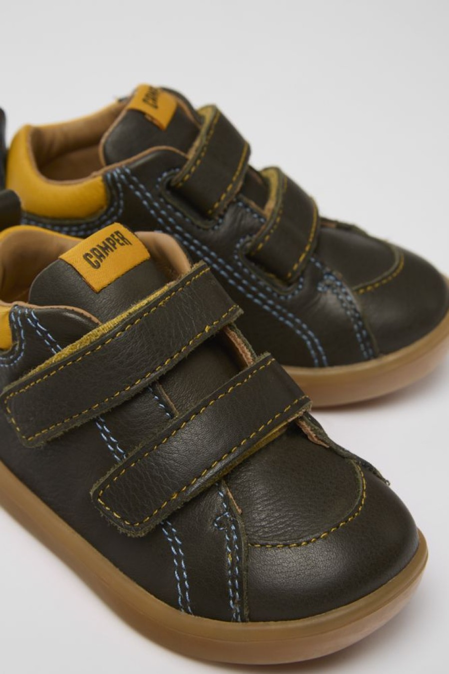 Kids CamperLab Sneakers | Green Leather Sneakers