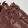 Women CamperLab Sneakers | Burgundy Leather Sneakers For Women