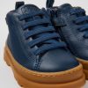 Kids CamperLab Boots | Blue Leather Ankle Boots For Kids