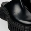 Women CamperLab Wedges | Black Leather Clog For Women