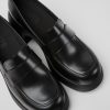 Women CamperLab Formal Shoes | Black Leather Shoes