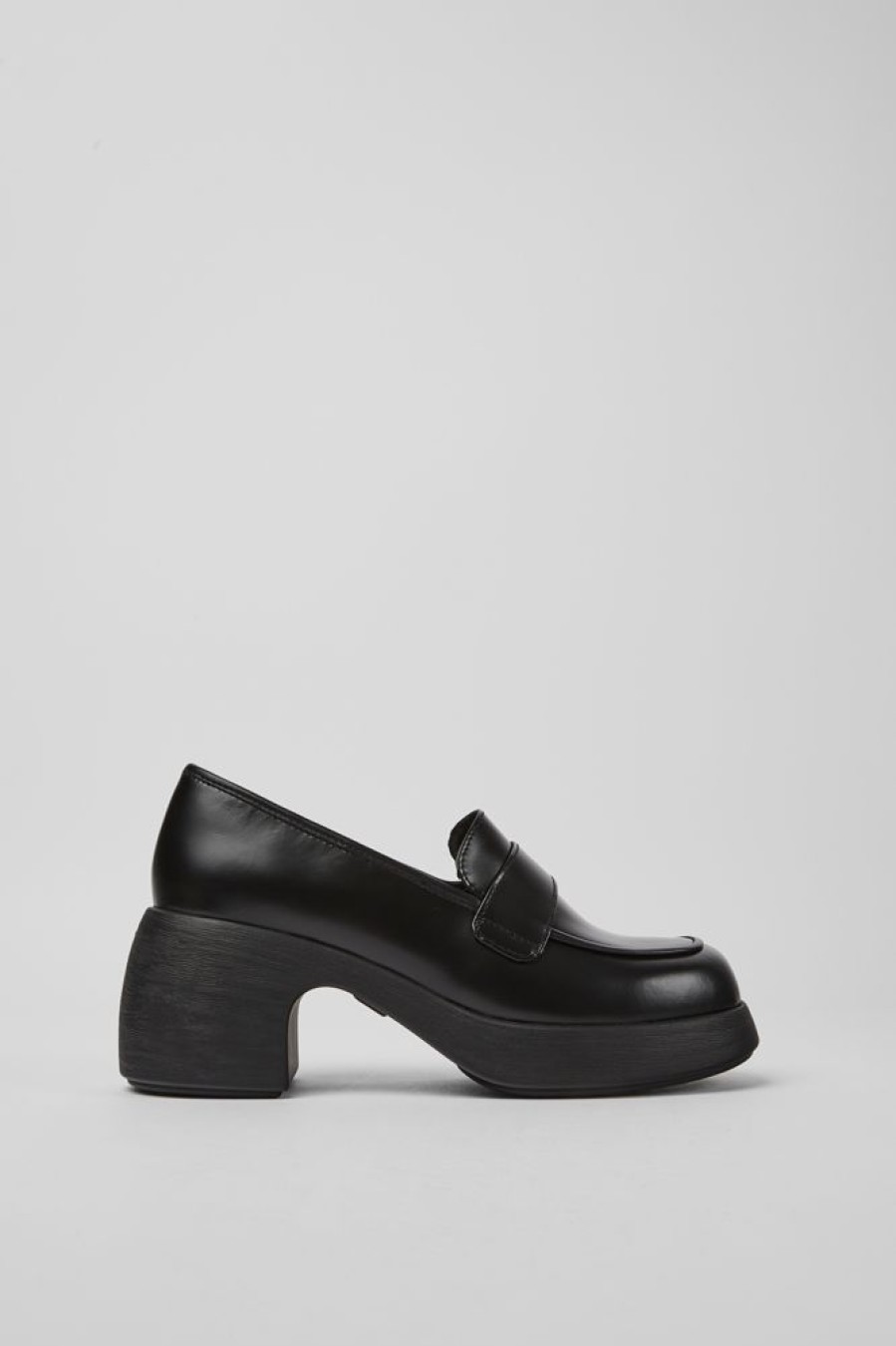 Women CamperLab Formal Shoes | Black Leather Shoes