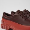 Men CamperLab Formal Shoes | Red And Brown Shoes For Men