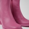 Women CamperLab Ankle Boots | Pink Leather Ankle Boots