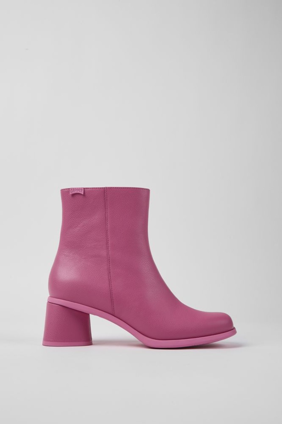 Women CamperLab Ankle Boots | Pink Leather Ankle Boots