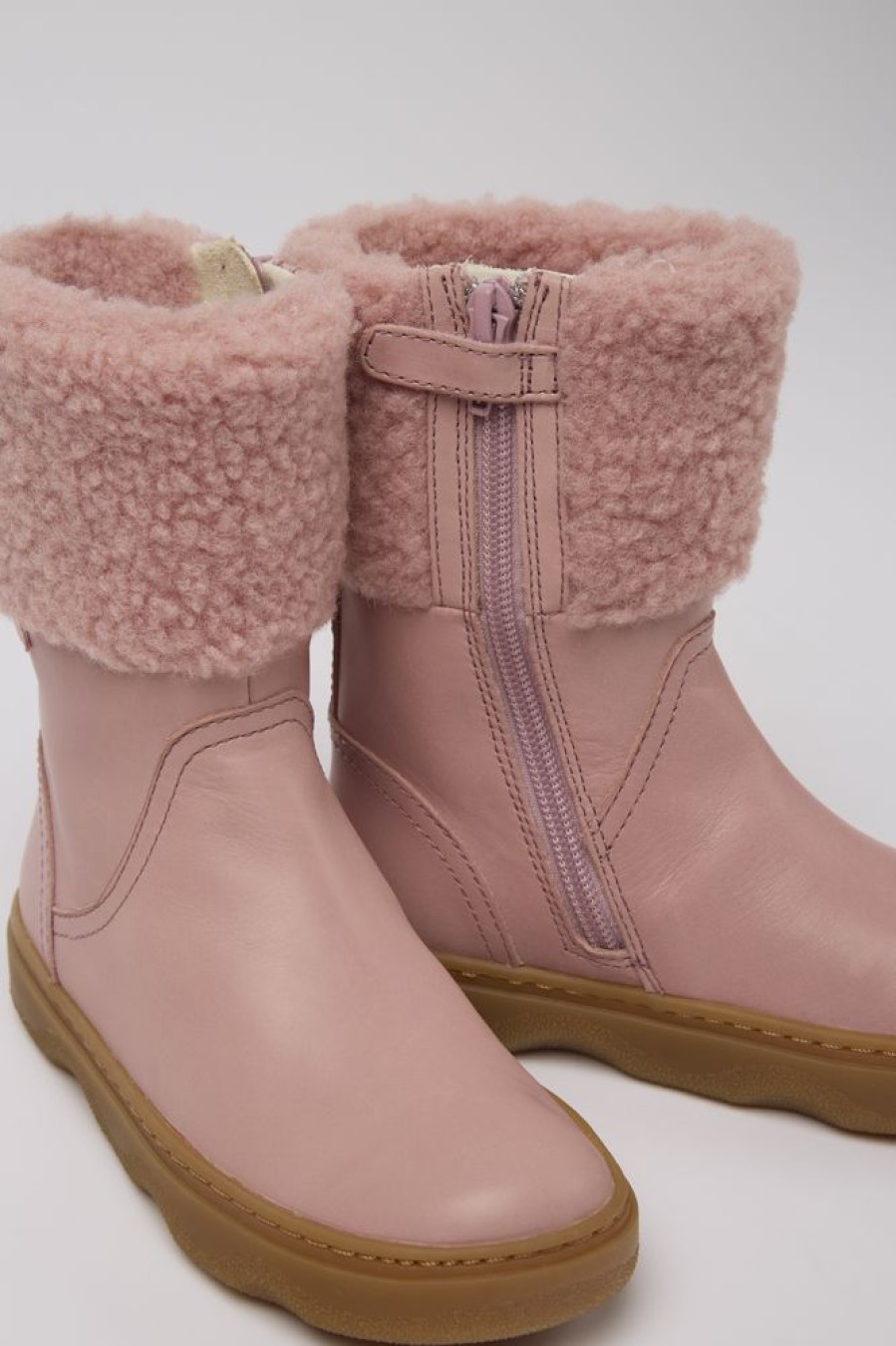 Kids CamperLab Boots | Pink Leather Boots