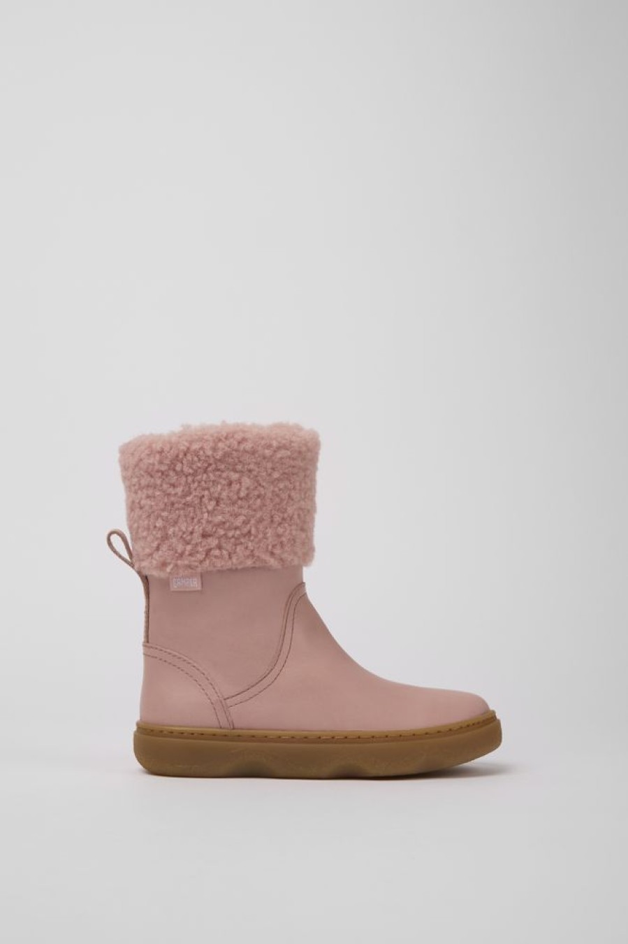 Kids CamperLab Boots | Pink Leather Boots