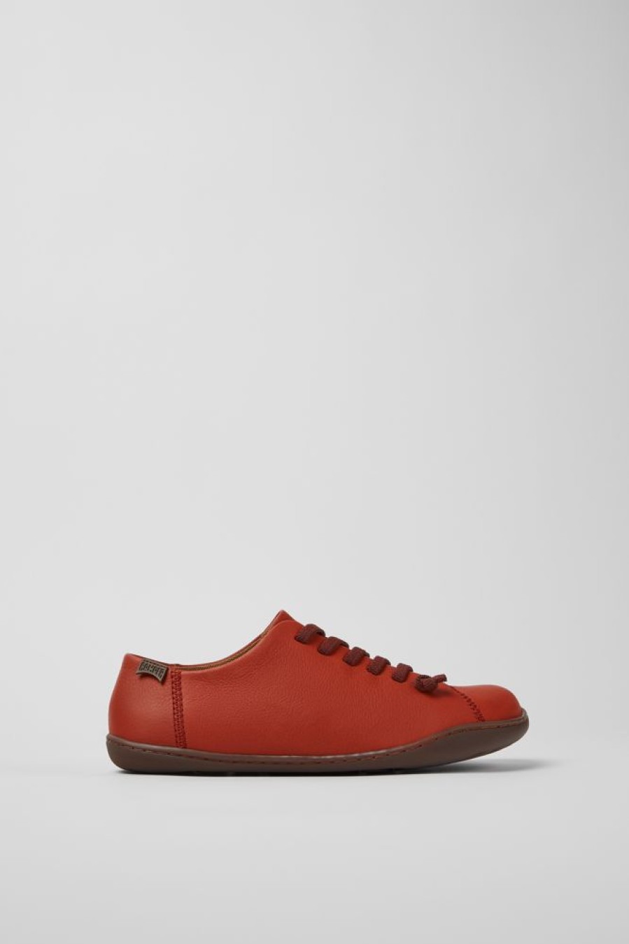 Women CamperLab Casual Shoes | Red Leather Shoes For Women