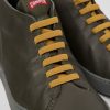 Men CamperLab Casual Shoes | Green Leather Sneakers For Men