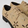 Women CamperLab Formal Shoes | Beige Leather Shoes For Women