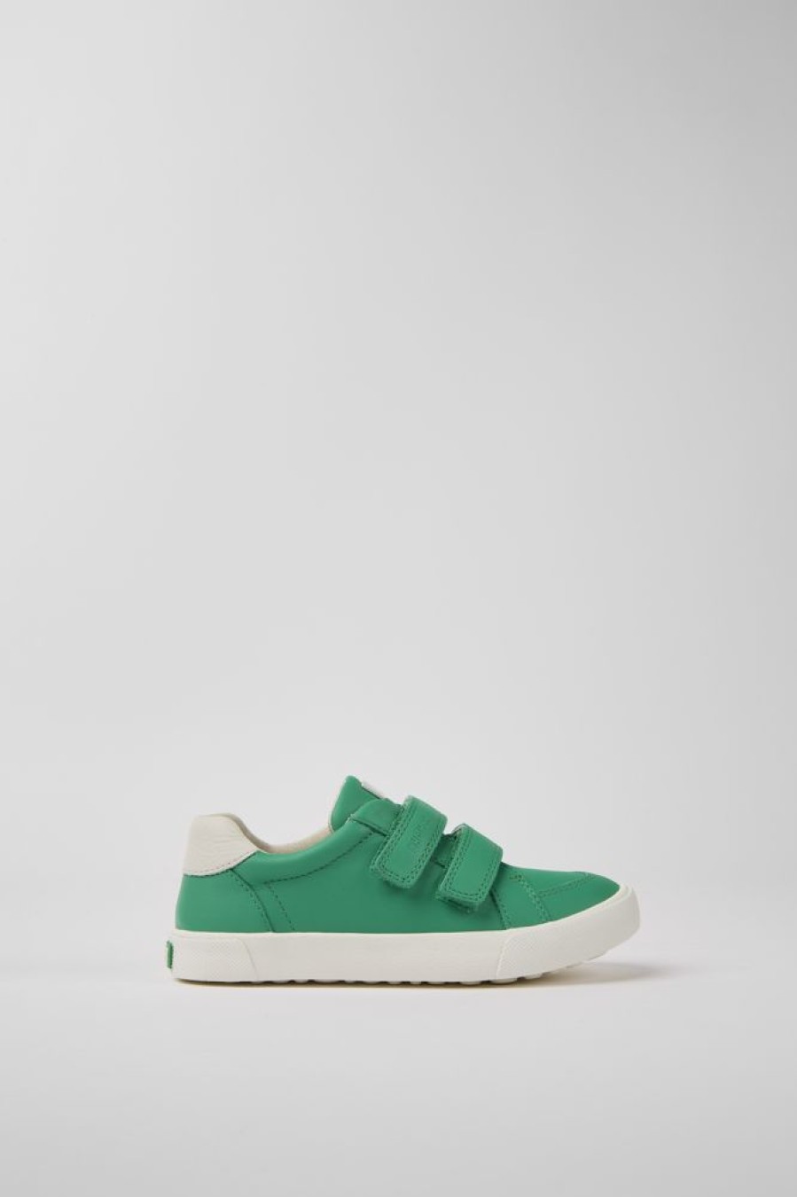 Kids CamperLab Sneakers | Green And White Sneakers For Kids