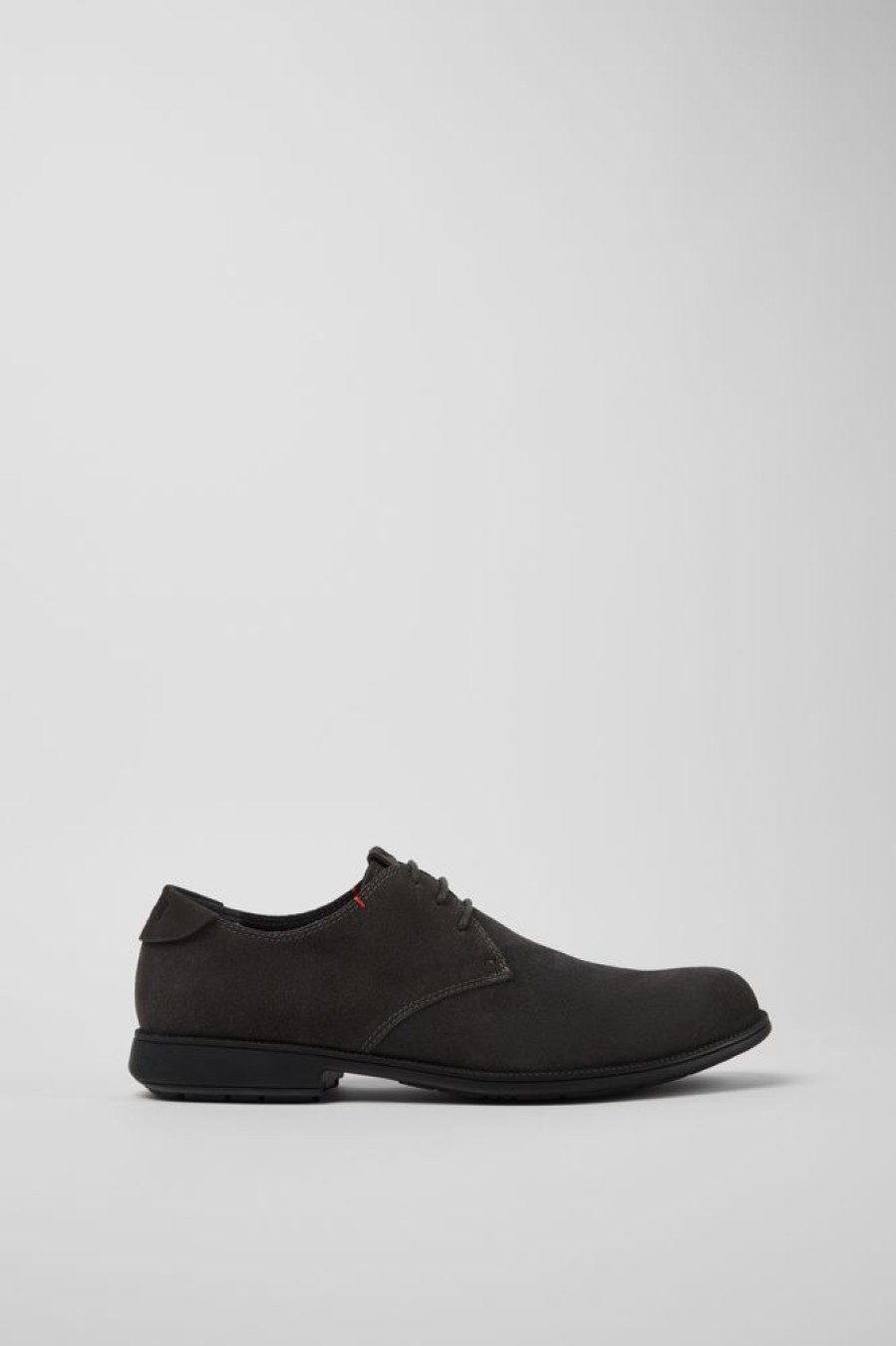 Men CamperLab Formal Shoes | Brown-Gray Nubuck Shoes For Men