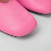 Women CamperLab Flat Shoes | Pink Leather Ballerinas For Women