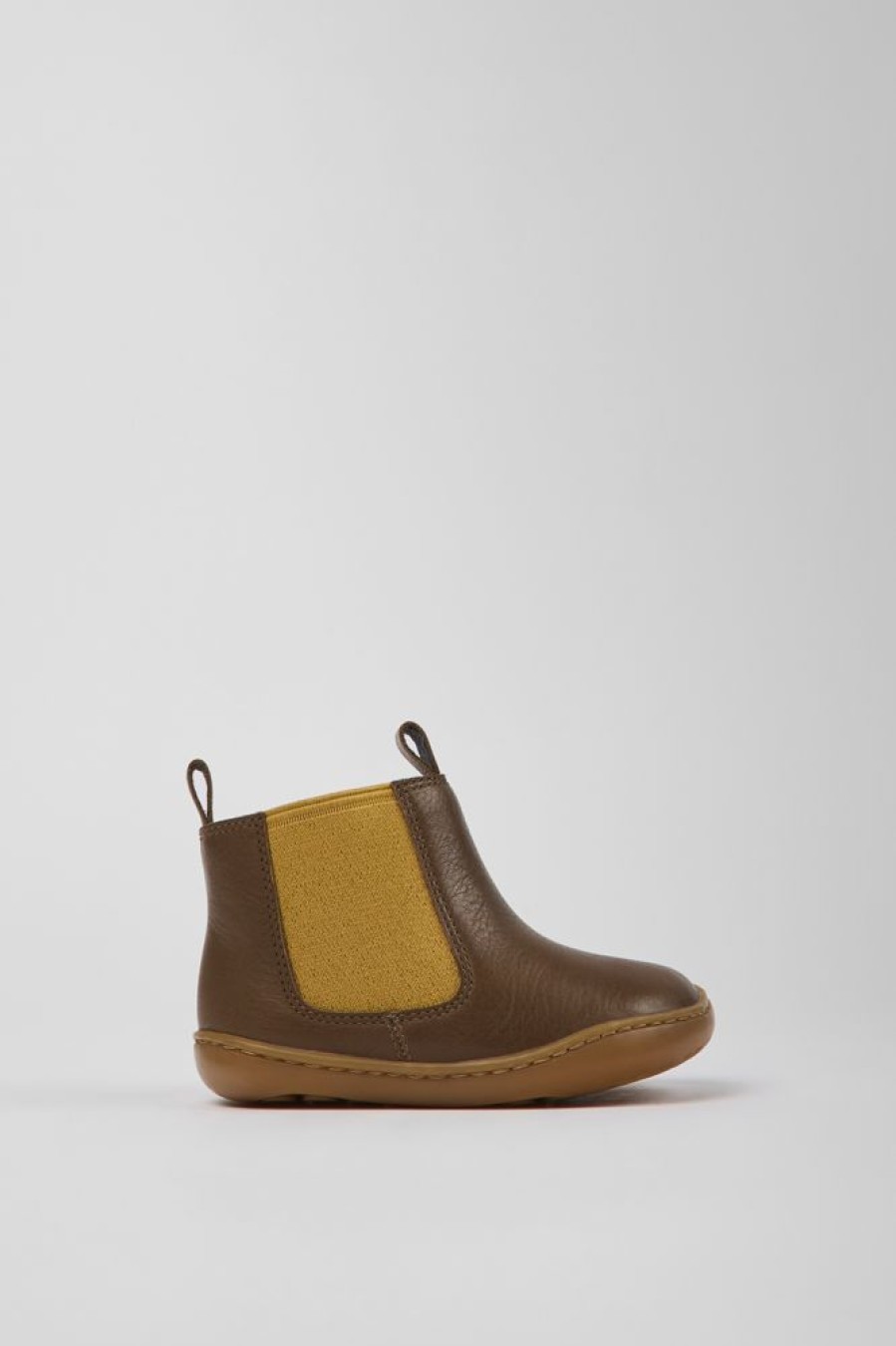 Kids CamperLab Boots | Brown Leather Boots For Kids