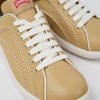 Women CamperLab Sneakers | Beige Leather Sneakers For Women