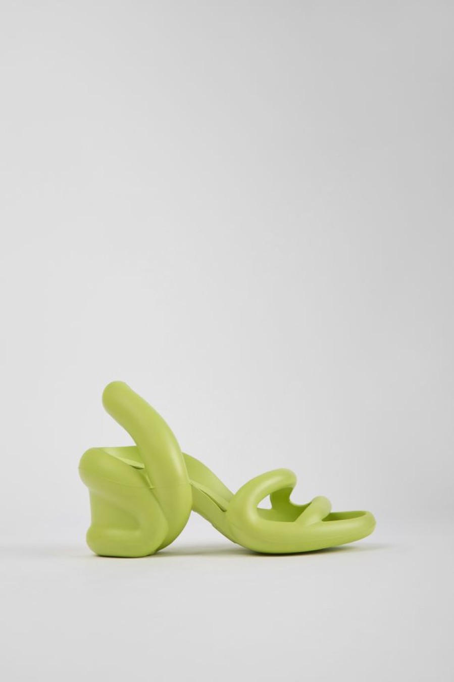 Women CamperLab Heels | Lime Unisex Sandals