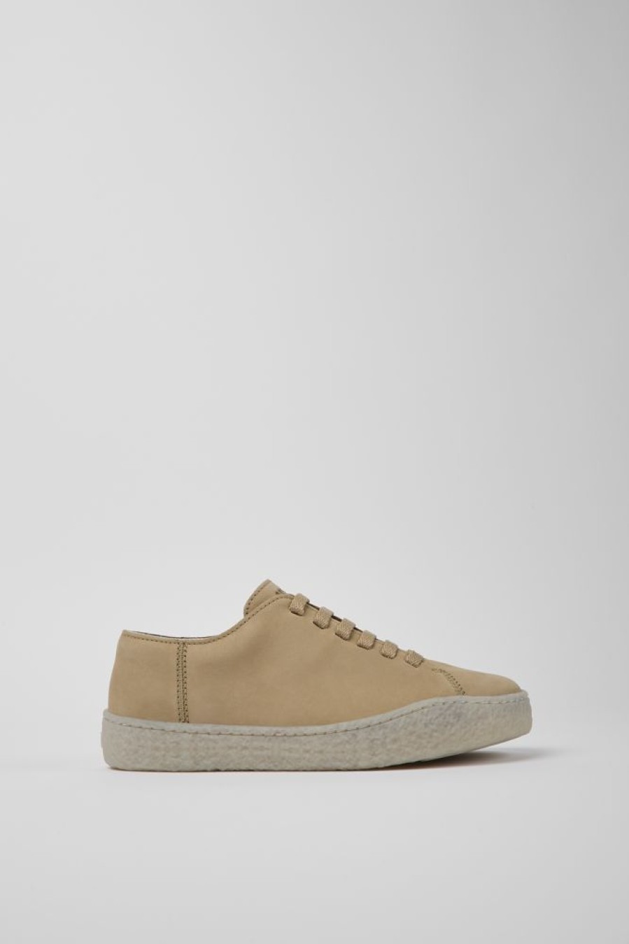 Women CamperLab Casual Shoes | Beige Nubuck Shoes For Women