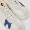 Men CamperLab Sneakers | White Leather And Suede Sneakers