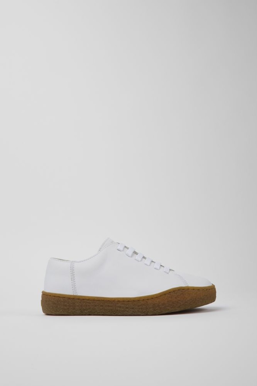 Women CamperLab Casual Shoes | White Leather Shoes For Women