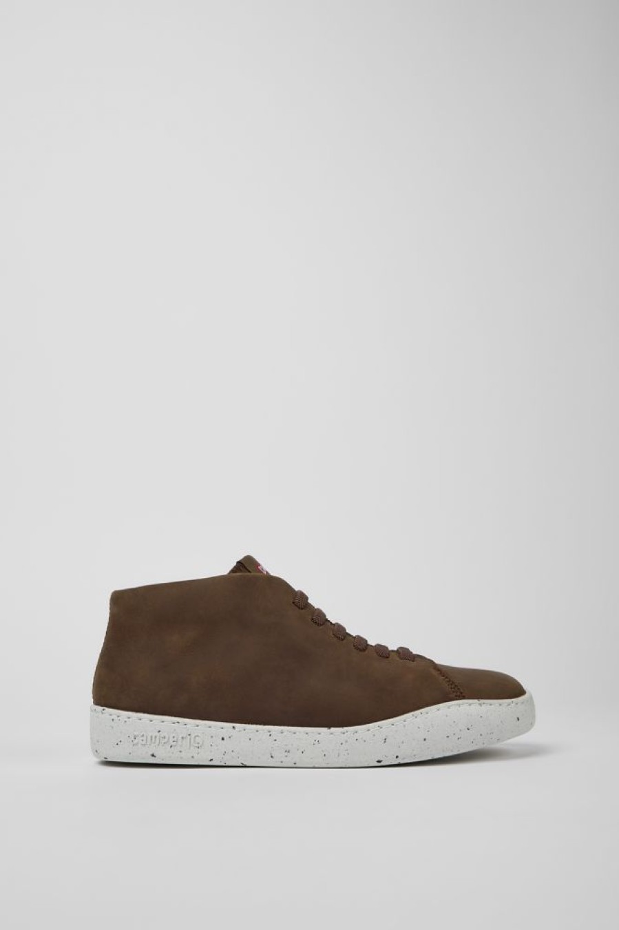 Men CamperLab Sneakers | Brown Leather Sneakers For Men