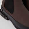 Men CamperLab Formal Shoes | Brown And Black Leather Chelsea Boots For Men