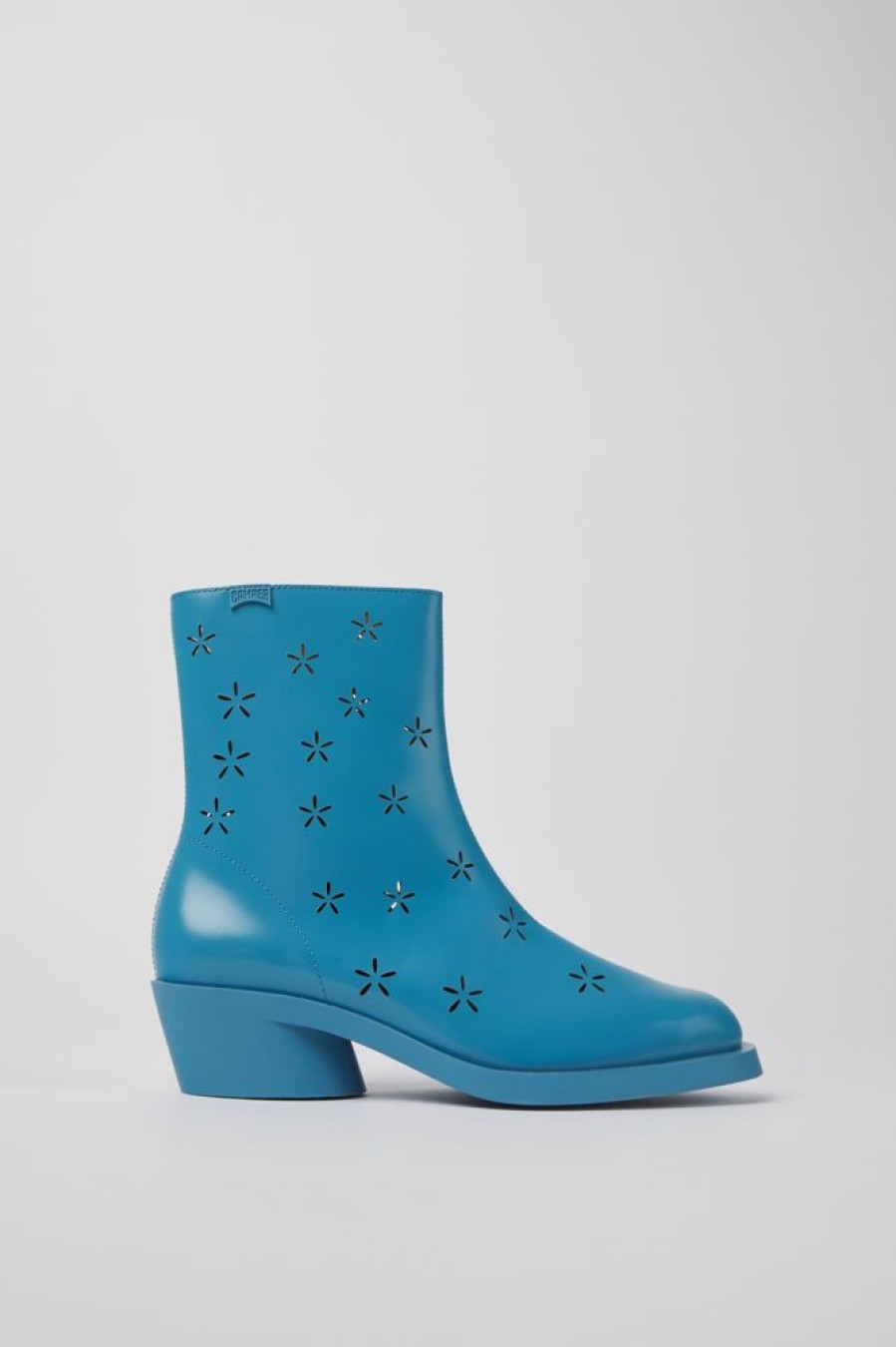 Women CamperLab Ankle Boots | Blue Leather Boots For Women