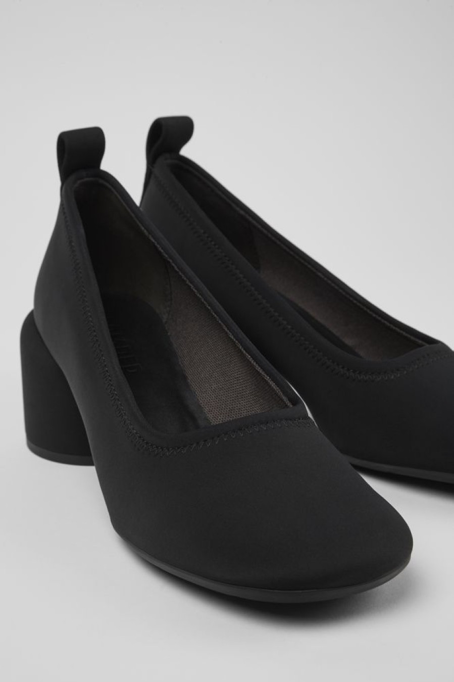 Women CamperLab Formal Shoes | Black Textile Ballerina For Women