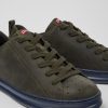 Men CamperLab Sneakers | Green Leather Sneakers For Men