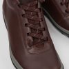 Women CamperLab Ankle Boots | Burgundy Leather Sneakers For Women