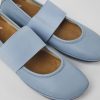 Women CamperLab Flat Shoes | Blue Leather Ballerinas For Women