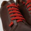 Women CamperLab Casual Shoes | Brown Leather Shoes For Women