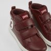 Kids CamperLab Sneakers | Burgundy And White Leather Sneakers