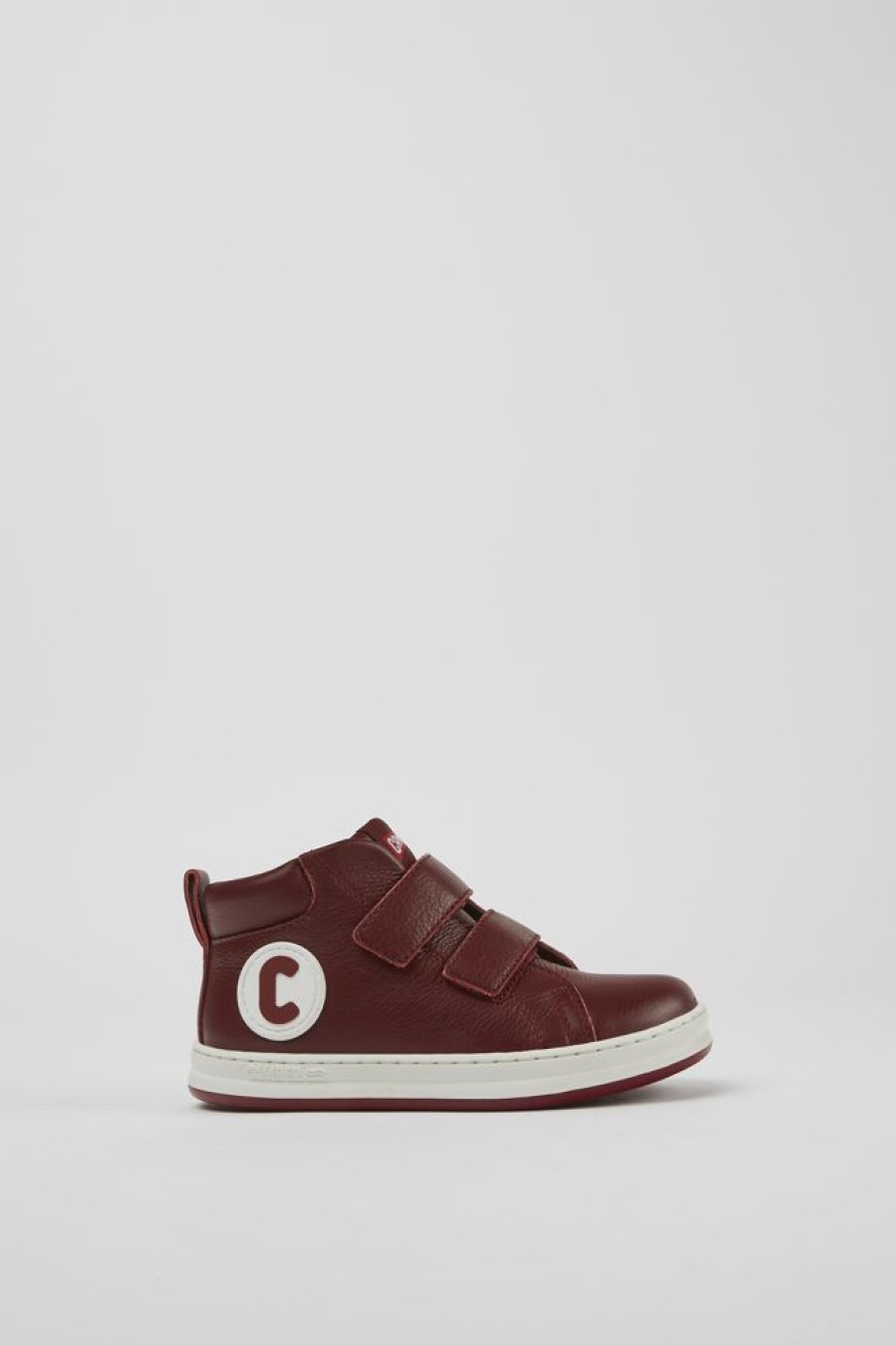 Kids CamperLab Sneakers | Burgundy And White Leather Sneakers