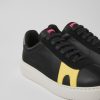 Women CamperLab Sneakers | Black Leather And Nubuck Sneakers For Women