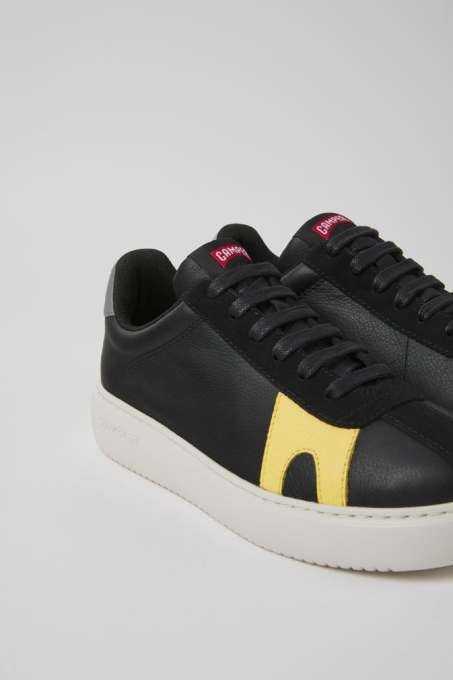 Women CamperLab Sneakers | Black Leather And Nubuck Sneakers For Women