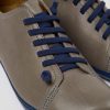 Men CamperLab Casual Shoes | Gray Leather Shoes For Men