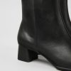 Women CamperLab Ankle Boots | Black Leather Ankle Boots