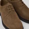 Women CamperLab Formal Shoes | Brown Nubuck Shoes For Women