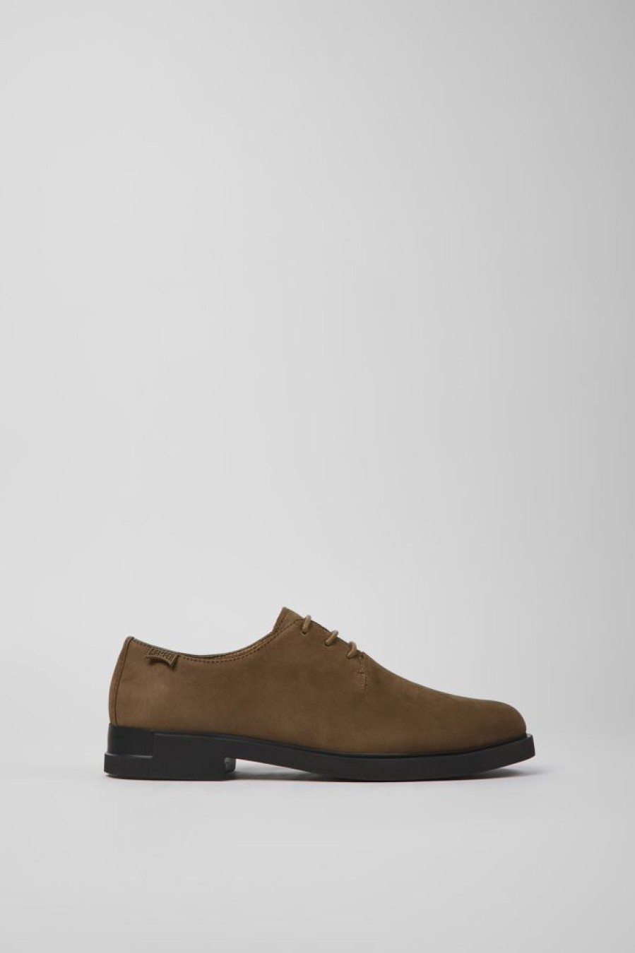 Women CamperLab Formal Shoes | Brown Nubuck Shoes For Women