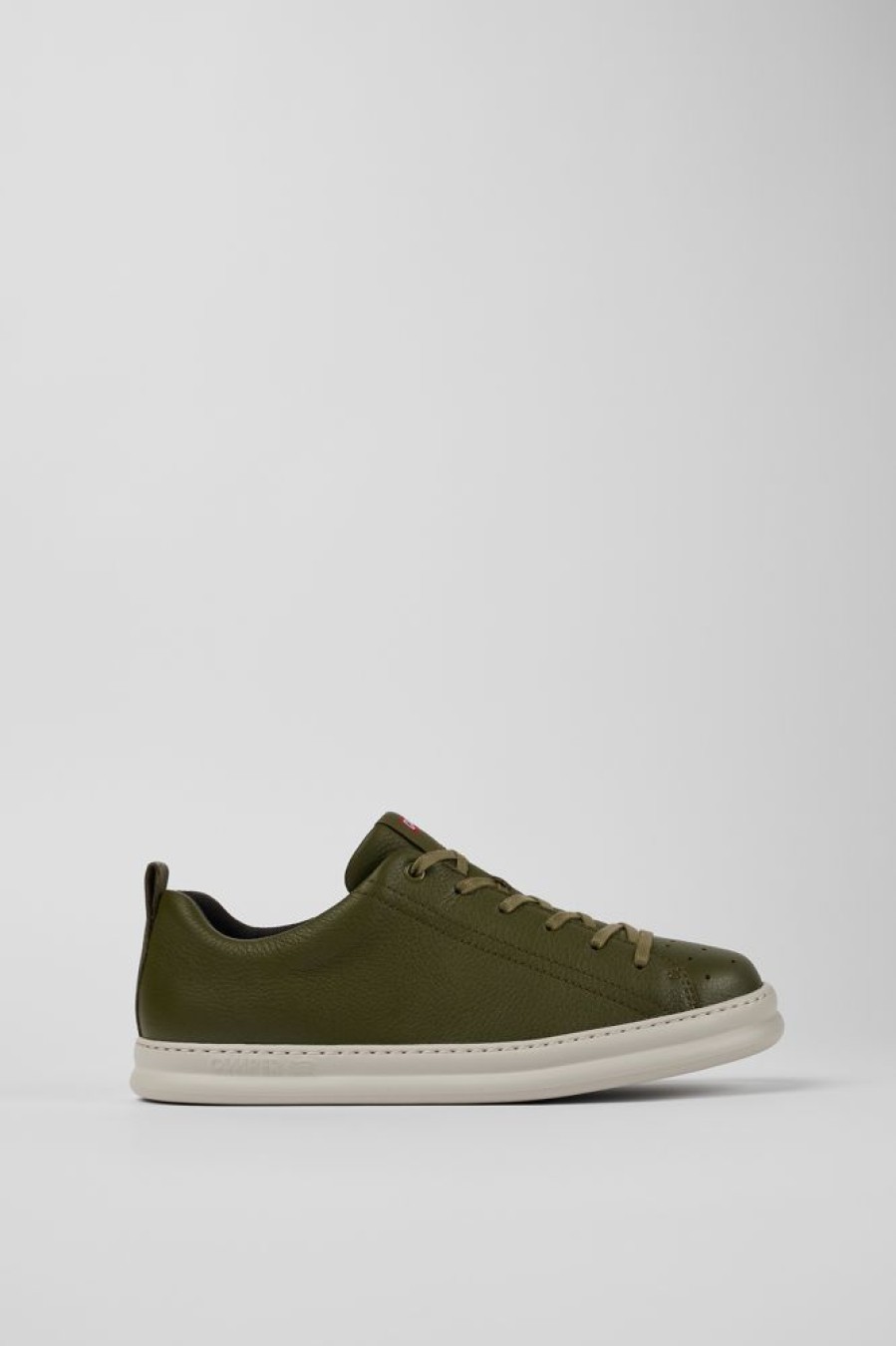 Men CamperLab Sneakers | Green Leather Sneaker For Men