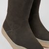 Women CamperLab Boots | Gray Nubuck Boots For Women