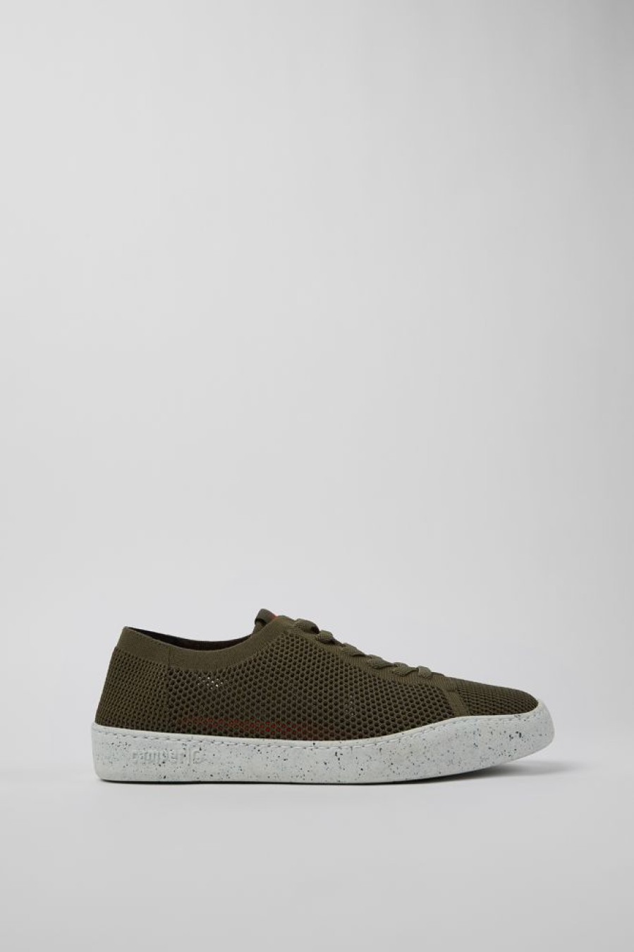 Men CamperLab Casual Shoes | Green Textile Sneakers For Men