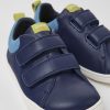 Kids CamperLab Sneakers | Blue Leather Shoes For Kids